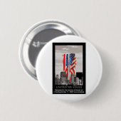 Badge Rond 5 Cm Rappelez-vous 9/11 (Devant & derrière)
