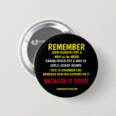BADGE ROND 5 CM RAPPELEZ-VOUS DE VOTER (Devant & derrière)