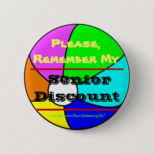 Badge Rond 5 Cm Rappelez-vous mon bouton supérieur de Beachball d