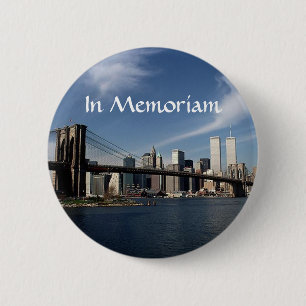 Badge Rond 5 Cm Rappelez-vous quand ~ dans les Tours jumelles WTC