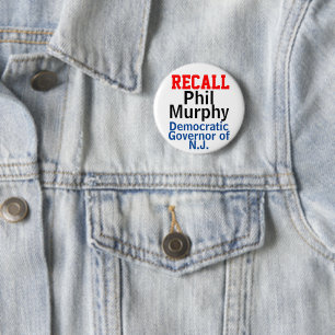 Badge Rond 5 Cm Rappelons le gouverneur démocrate Phil Murphy du N