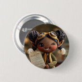 Badge Rond 5 Cm Rapport de l'Elfe Officiel (Devant & derrière)