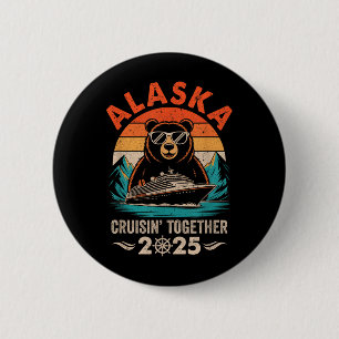 Badge Rond 5 Cm Rapprocher Famille Amis Et Groupe Crusin Alaska Cr