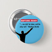 Badge Rond 5 Cm Rapture Christian Button (Devant & derrière)