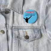 Badge Rond 5 Cm Rapture Christian Button (En situation)