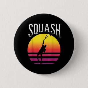 Badge Rond 5 Cm Raquette Balle de squash Court de squash Badminton