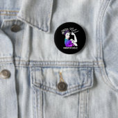 Badge Rond 5 Cm Rare Disease Warrior (En situation)