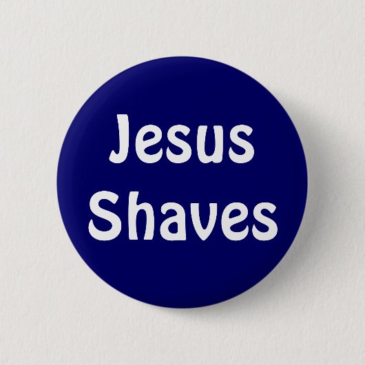 Badge Rond 5 Cm Rasages de Jésus (Devant)