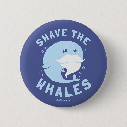 Badge Rond 5 Cm Raser Les Baleines (Devant)