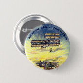 Badge Rond 5 Cm Rassemblement d'aviation - bouton (Devant & derrière)