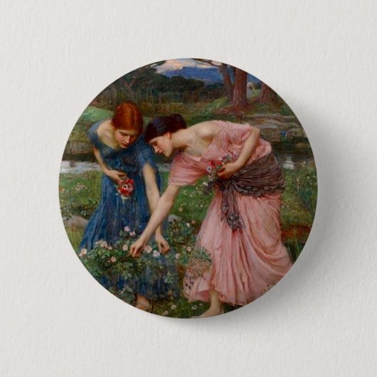 Badge Rond 5 Cm Rassembler Rosebuds (Devant)