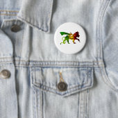 Badge Rond 5 Cm Rasta Lion de Juda (En situation)