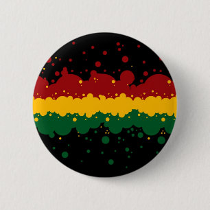 Badge Rond 5 Cm Rasta par Picona™