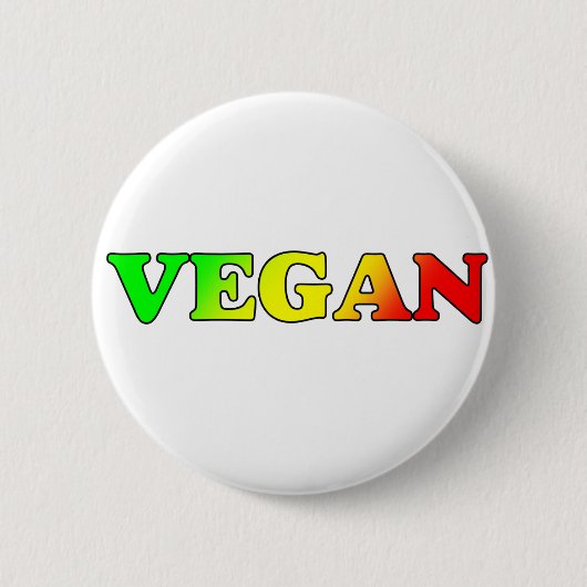 Badge Rond 5 Cm Rasta végétalien (Devant)