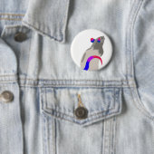 Badge Rond 5 Cm Rat bisexuel (En situation)