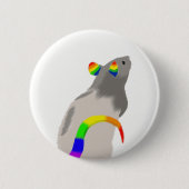 Badge Rond 5 Cm Rat d'arc-en-ciel (Devant)