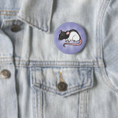 Badge Rond 5 Cm Rat de bande dessinée (En situation)