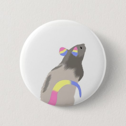 Badge Rond 5 Cm Rat de fierté de casserole (Devant)