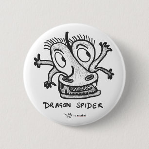 Badge Rond 5 Cm Rat de Snod : Araignée de dragon