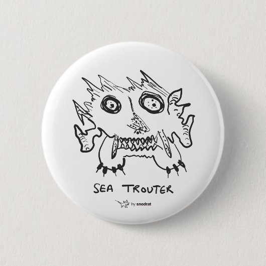 Badge Rond 5 Cm Rat de Snod : Mer Trouter (Devant)
