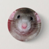 Badge Rond 5 Cm Rat mignon d'abruti (Devant)