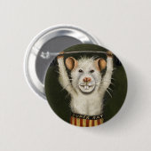 Badge Rond 5 Cm Rat superbe (Devant & derrière)