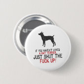 Badge Rond 5 Cm Rat terrier (Devant & derrière)