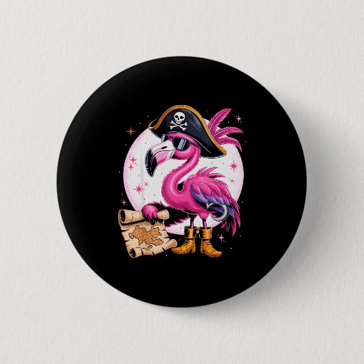 Badge Rond 5 Cm Rate Nk Flamingo Funny Halloween Party Costume Men (Devant)
