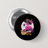 Badge Rond 5 Cm Rate Nk Flamingo Funny Halloween Party Costume Men (Devant & derrière)