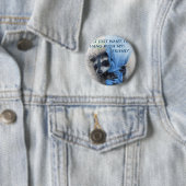 Badge Rond 5 Cm Raton laveur - traîner (En situation)