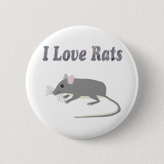 Badge Rond 5 Cm Rats (Devant)