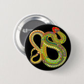 Badge Rond 5 Cm Ratteuse du désert du sud-ouest (Devant & derrière)