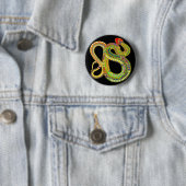 Badge Rond 5 Cm Ratteuse du désert du sud-ouest (En situation)