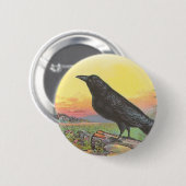 Badge Rond 5 Cm Raven (Devant & derrière)