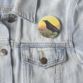 Badge Rond 5 Cm Raven (En situation)