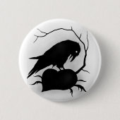 Badge Rond 5 Cm Raven (Devant)