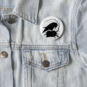Badge Rond 5 Cm Raven (En situation)