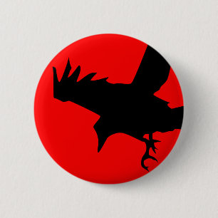 Badge Rond 5 Cm Raven foncé