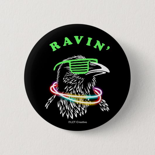 Badge Rond 5 Cm Ravin (Devant)