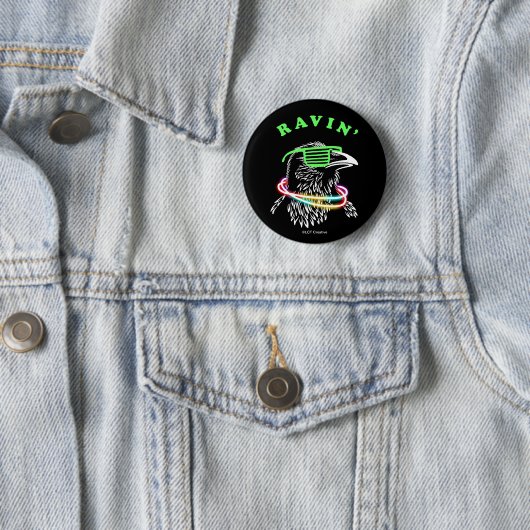Badge Rond 5 Cm Ravin (En situation)