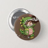 Badge Rond 5 Cm rawr ! ! ! (Devant & derrière)