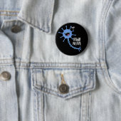 Badge Rond 5 Cm Rawr Nerve Funny Neuron Nerve Pun Dark BG (En situation)