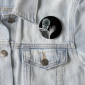Badge Rond 5 Cm Rayon X drôle Photobomb (En situation)