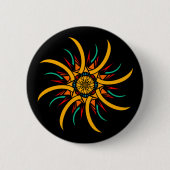 Badge Rond 5 Cm rayons solaires (Devant)