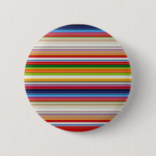 Badge Rond 5 Cm Rayures colorées chaudes