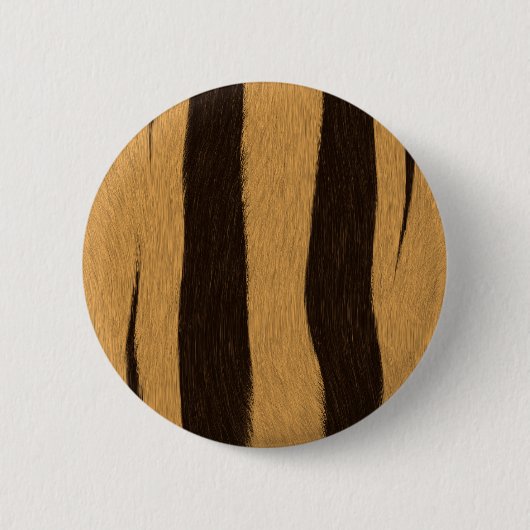 Badge Rond 5 Cm Rayures de Tigre (Devant)