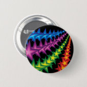 Badge Rond 5 Cm rayures étoiles vives (Devant & derrière)