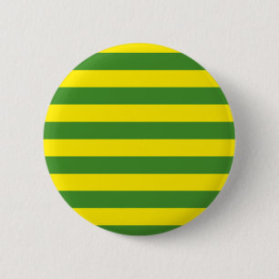 Badge Rond 5 Cm Rayures jaune et verte
