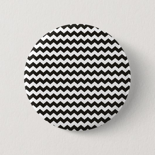 Badge Rond 5 Cm Rayures noires et blanches aztèques de zigzag de (Devant)
