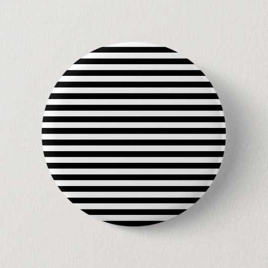 Badge Rond 5 Cm Rayures noires et blanches classiques (Devant)